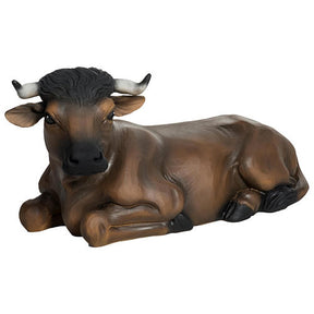 Boi e burrinho 37-30 cm fibra de vidro para Presépio com figuras de altura média 60 cm PARA EXTERIOR