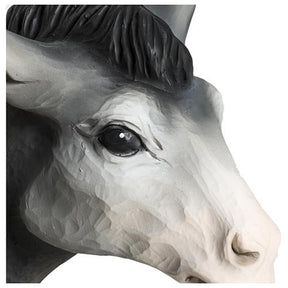 Boi e burrinho 37-30 cm fibra de vidro para Presépio com figuras de altura média 60 cm PARA EXTERIOR