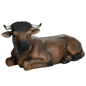 Boi e burrinho fibra de vidro para Presépio com figuras de altura média 60 cm