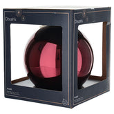 Bola de Natal vidro esmaltado brilhante vermelho escuro 15 cm