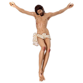 Corpo de Cristo 120 cm em fibra de vidro pintada