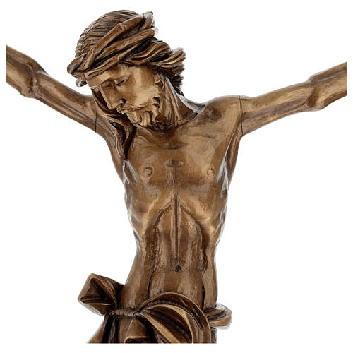 Corpo de Cristo acab. bronze para exterior Val Gardena em fibra de vidro