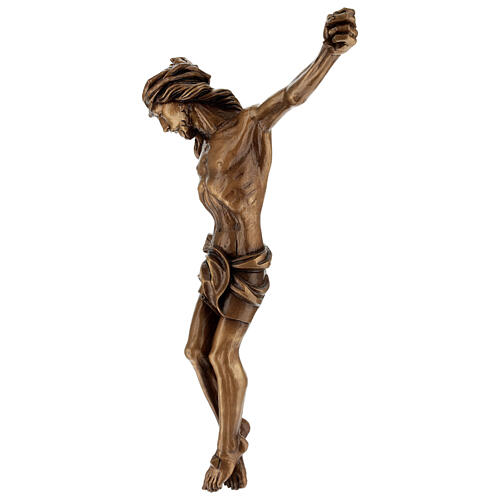 Corpo de Cristo acab. bronze para exterior Val Gardena em fibra de vidro