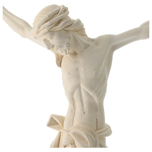 Corpo de Cristo para exterior Val Gardena fibra de vidro branca 60 cm