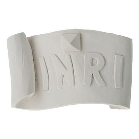 Corpo de Cristo para exterior Val Gardena fibra de vidro branca 60 cm