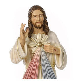 Cristo Misericordioso 80x30x30 cm fibra de vidro