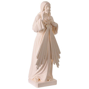Cristo Misericordioso para exterior Val Gardena fibra de vidro branca 60 cm