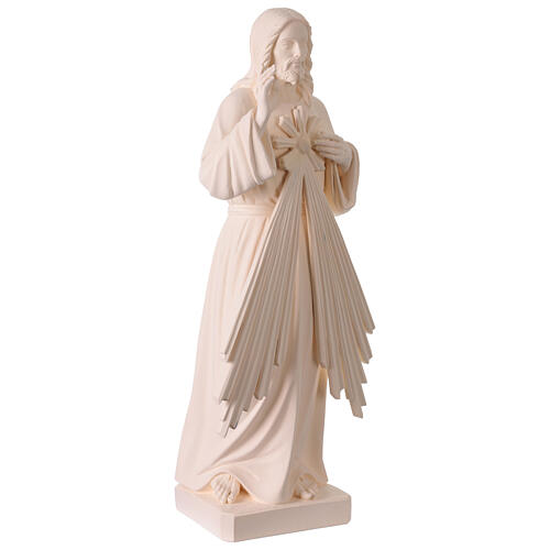 Cristo Misericordioso para exterior Val Gardena fibra de vidro branca 60 cm