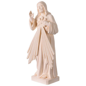 Cristo Misericordioso para exterior Val Gardena fibra de vidro branca 60 cm