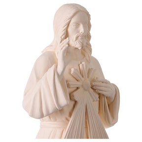 Cristo Misericordioso para exterior Val Gardena fibra de vidro branca 60 cm
