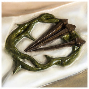 Cristo Morto 140 cm fibra vidro corada PARA EXTERIOR