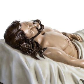Cristo Morto 140 cm fibra vidro corada
