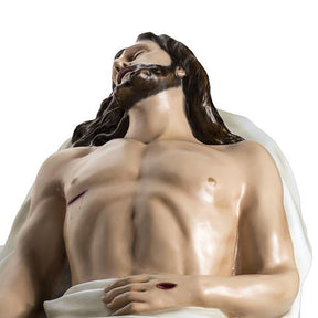 Cristo Morto 140 cm fibra vidro corada