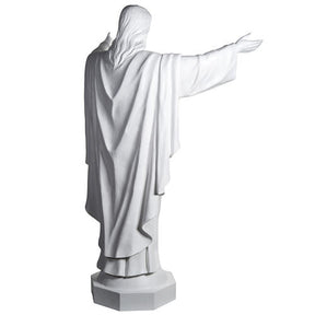 Cristo Redentor 200 cm fibra de vidro branca