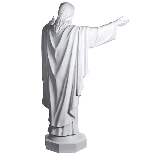 Cristo Redentor 200 cm fibra de vidro branca
