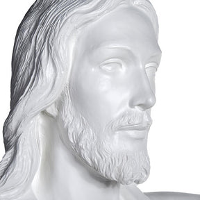 Cristo Redentor 200 cm fibra de vidro branca