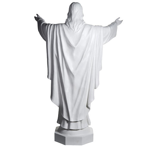 Cristo Redentor 200 cm fibra de vidro branca