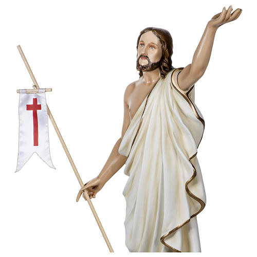 Cristo Ressuscitado 100 cm fibra de vidro PARA EXTERIOR