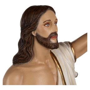 Cristo Ressuscitado fibra de vidro 85 cm PARA EXTERIOR