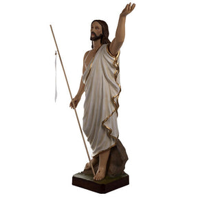 Cristo Ressuscitado fibra de vidro 85 cm