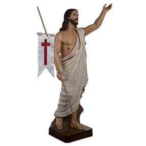 Cristo Ressuscitado fibra de vidro 85 cm