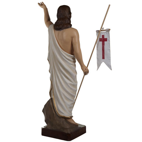 Cristo Ressuscitado fibra de vidro 85 cm