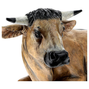 Estátua boi cm fibra de vidro presépio Landi altura média 160 cm para exterior