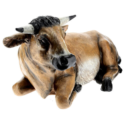 Estátua boi cm fibra de vidro presépio Landi altura média 160 cm para exterior