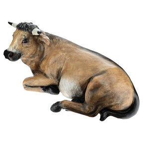 Estátua boi cm fibra de vidro presépio Landi altura média 160 cm para exterior