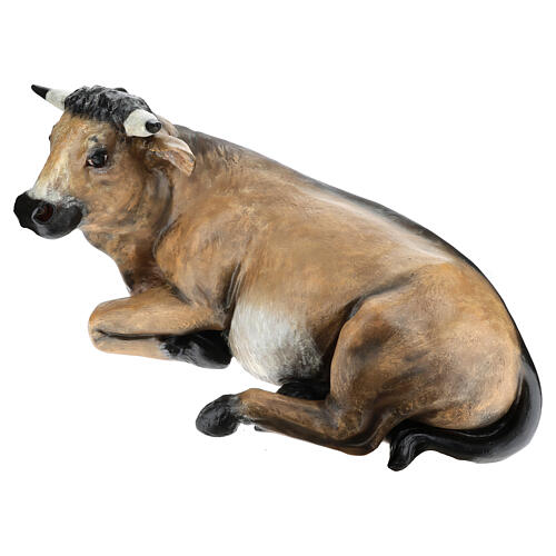 Estátua boi cm fibra de vidro presépio Landi altura média 160 cm para exterior