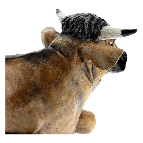 Estátua boi cm fibra de vidro presépio Landi altura média 160 cm para exterior