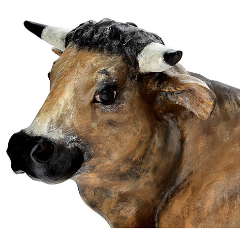 Estátua boi cm fibra de vidro presépio Landi altura média 160 cm para exterior