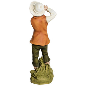 Flautista presépio 60 cm fibra de vidro PARA EXTERIOR