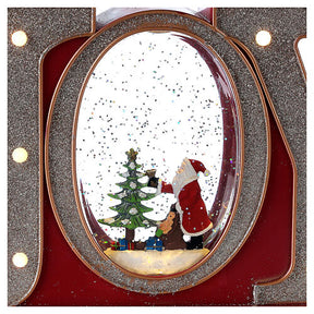 Globo de neve JOY com Pai Natal 20x25x5 cm