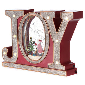 Globo de neve JOY com Pai Natal 20x25x5 cm