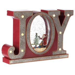 Globo de neve JOY com Pai Natal 20x25x5 cm