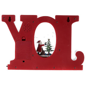 Globo de neve JOY com Pai Natal 20x25x5 cm