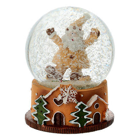 Globo de neve Pai Natal marzipã 10 cm