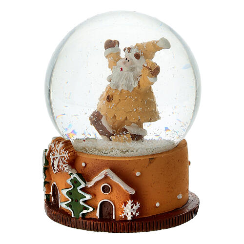 Globo de neve Pai Natal marzipã 10 cm