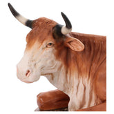 Imagem boi para presépio EXTERIOR fibra de vidro h 165 cm