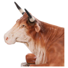 Imagem boi para presépio EXTERIOR fibra de vidro h 165 cm