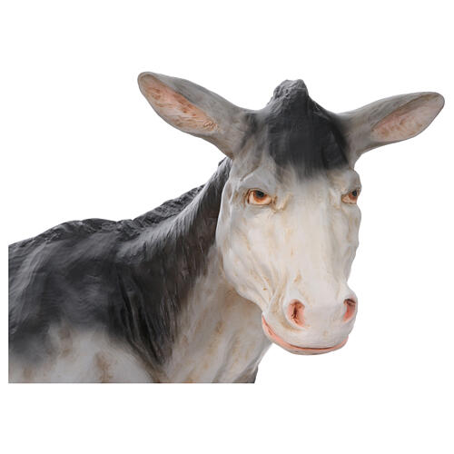 Imagem burro para presépio EXTERIOR fibra de vidro h 165 cm