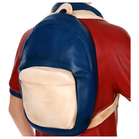 Imagem Carlo Acutis fibra de vidro colorida 175 cm olhos vidro