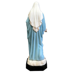 Imagem Coração Imaculado de Maria 110 cm fibra de vidro pintada