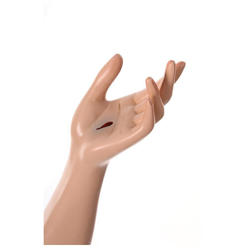 Imagem Cristo Ressuscitado 200 cm olhos de vidro Fibra de Vidro Pintada