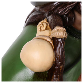 Imagem de São Roque 115 cm olhos de vidro Fibra de Vidro Pintada