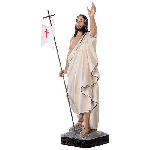 Imagem Jesus Cristo Ressuscitado 50 cm fibra de vidro pintada