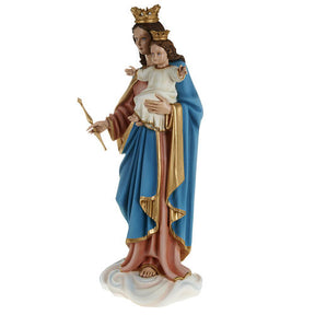 Imagem Maria Reina com Menino 80 cm fibra de vidro
