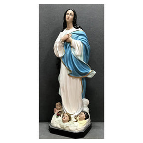 Imagem Imaculada Conceição de Murillo fibra de vidro pintada 180 cm