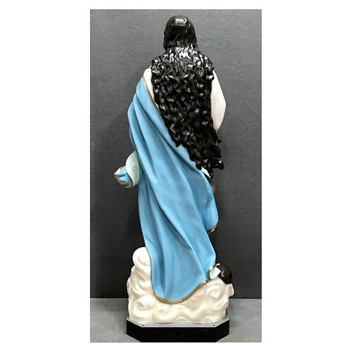 Imagem Imaculada Conceição de Murillo fibra de vidro pintada 180 cm